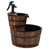 NNEVL Water Fountain with Pump 44.5x44.5x58 cm Solid Wood Fir