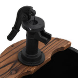 NNEVL Water Fountain with Pump 44.5x44.5x58 cm Solid Wood Fir