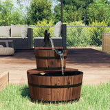 NNEVL Water Fountain with Pump 44.5x44.5x58 cm Solid Wood Fir
