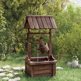 NNEVL Wishing Well Fountain with Pump 57x50x112 cm Solid Wood Fir