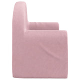 NNEVL Kids' Sofa Bed 2-Seater Pink Soft Plush