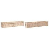 NNEVL Garden Planters 2 pcs Solid Wood Pine
