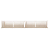 NNEVL Garden Planters 2 pcs White Solid Wood Pine