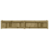 NNEVL Garden Planters 2 pcs Impregnated Wood Pine