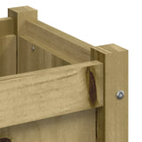 NNEVL Garden Planters 2 pcs Impregnated Wood Pine