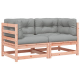 NNEVL Garden Sofas Corner with Cushions 2 pcs Solid Wood Douglas