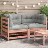 NNEVL Garden Sofas Corner with Cushions 2 pcs Solid Wood Douglas