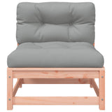 NNEVL Garden Sofas Armless with Cushions 2 pcs Solid Wood Douglas