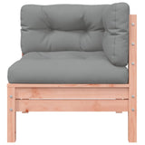 NNEVL Garden Sofa Corner with Cushions Solid Wood Douglas