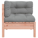 NNEVL Garden Sofa Corner with Cushions Solid Wood Douglas