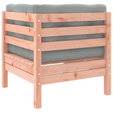 NNEVL Garden Sofa Corner with Cushions Solid Wood Douglas