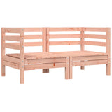 NNEVL Garden Sofa Corner with Cushions 2 pcs Solid Wood Douglas