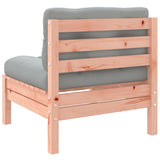 NNEVL Garden Sofa Armless with Cushions Solid Wood Douglas