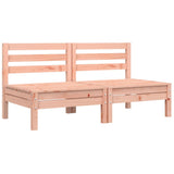 NNEVL Garden Sofa Armless with Cushions 2 pcs Solid Wood Douglas