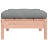 NNEVL Garden Footstool with Cushion Solid Wood Douglas