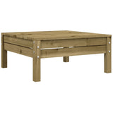 NNEVL Garden Footstool with Cushion Impregnated Wood Pine