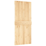 NNEVL Sliding Door with Hardware Set 90x210 cm Solid Wood Pine