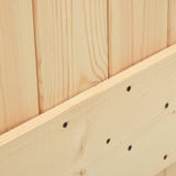 NNEVL Sliding Door with Hardware Set 90x210 cm Solid Wood Pine