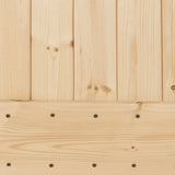 NNEVL Sliding Door with Hardware Set 90x210 cm Solid Wood Pine
