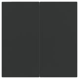NNEVL 3 Piece Garden Dining Set Black Poly Rattan and Steel