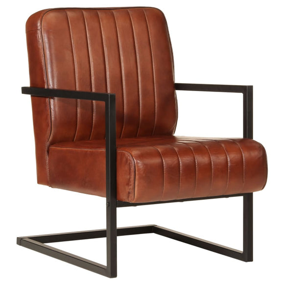 NNEVL Sofa Chair Brown Real Leather