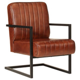 NNEVL Sofa Chair Brown Real Leather