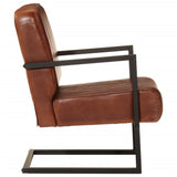 NNEVL Sofa Chair Brown Real Leather