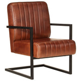 NNEVL Sofa Chair Brown Real Leather