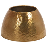 NNEVL Coffee Table Hammered Aluminium 50x30 cm Brass