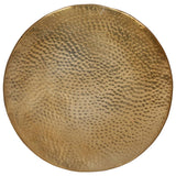 NNEVL Coffee Table Hammered Aluminium 50x30 cm Brass
