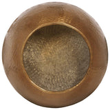 NNEVL Coffee Table Hammered Aluminium 50x30 cm Brass