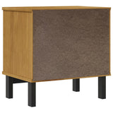 NNEVL Bedside Cabinet FLAM 49x35x50 cm Solid Wood Pine