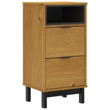 NNEVL Bedside Cabinet FLAM 40x35x80 cm Solid Wood Pine