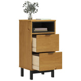NNEVL Bedside Cabinet FLAM 40x35x80 cm Solid Wood Pine