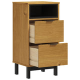 NNEVL Bedside Cabinet FLAM 40x35x80 cm Solid Wood Pine