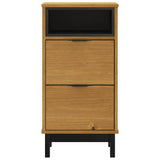 NNEVL Bedside Cabinet FLAM 40x35x80 cm Solid Wood Pine