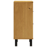 NNEVL Bedside Cabinet FLAM 40x35x80 cm Solid Wood Pine