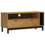 NNEVL TV Cabinet FLAM 110x40x50 cm Solid Wood Pine