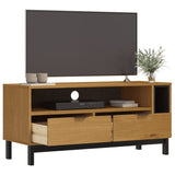 NNEVL TV Cabinet FLAM 110x40x50 cm Solid Wood Pine