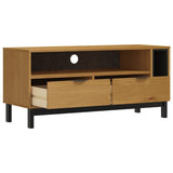 NNEVL TV Cabinet FLAM 110x40x50 cm Solid Wood Pine
