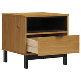 NNEVL Side Table FLAM 50x50x50 cm Solid Wood Pine