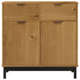 NNEVL Sideboard FLAM 80x40x80 cm Solid Wood Pine