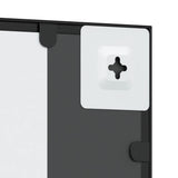 NNEVL Wall Mirror Black 50x60 cm Rectangle Iron