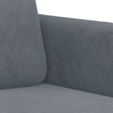 NNEVL 3-Seater Sofa Dark Grey Velvet 180 cm