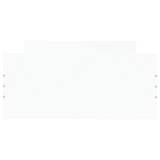 NNEVL Bed Frame White 92x187 cm Single Size Engineered Wood