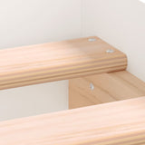 NNEVL Bed Frame White 92x187 cm Single Size Engineered Wood