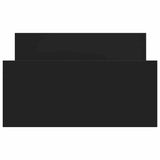NNEVL Bed Frame without Mattress Black 90x190 cm Engineered Wood