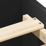NNEVL Bed Frame without Mattress Black 90x190 cm Engineered Wood