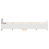 NNEVL Bed Frame without Mattress White 150x200 cm
