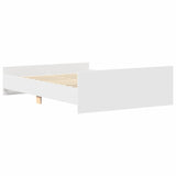 NNEVL Bed Frame without Mattress White 150x200 cm